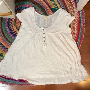 Free People x We the People Henley Flowy Top